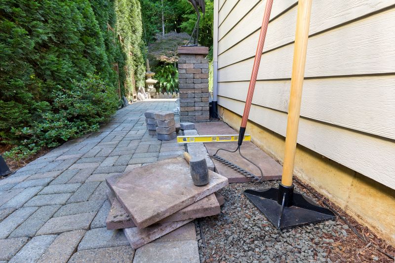 Paver Patio Installation Site
