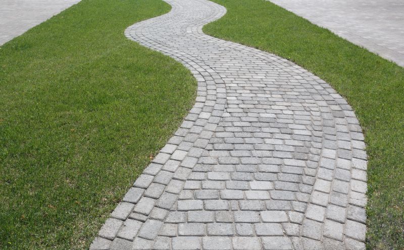 Natural Stone Paver Walkway